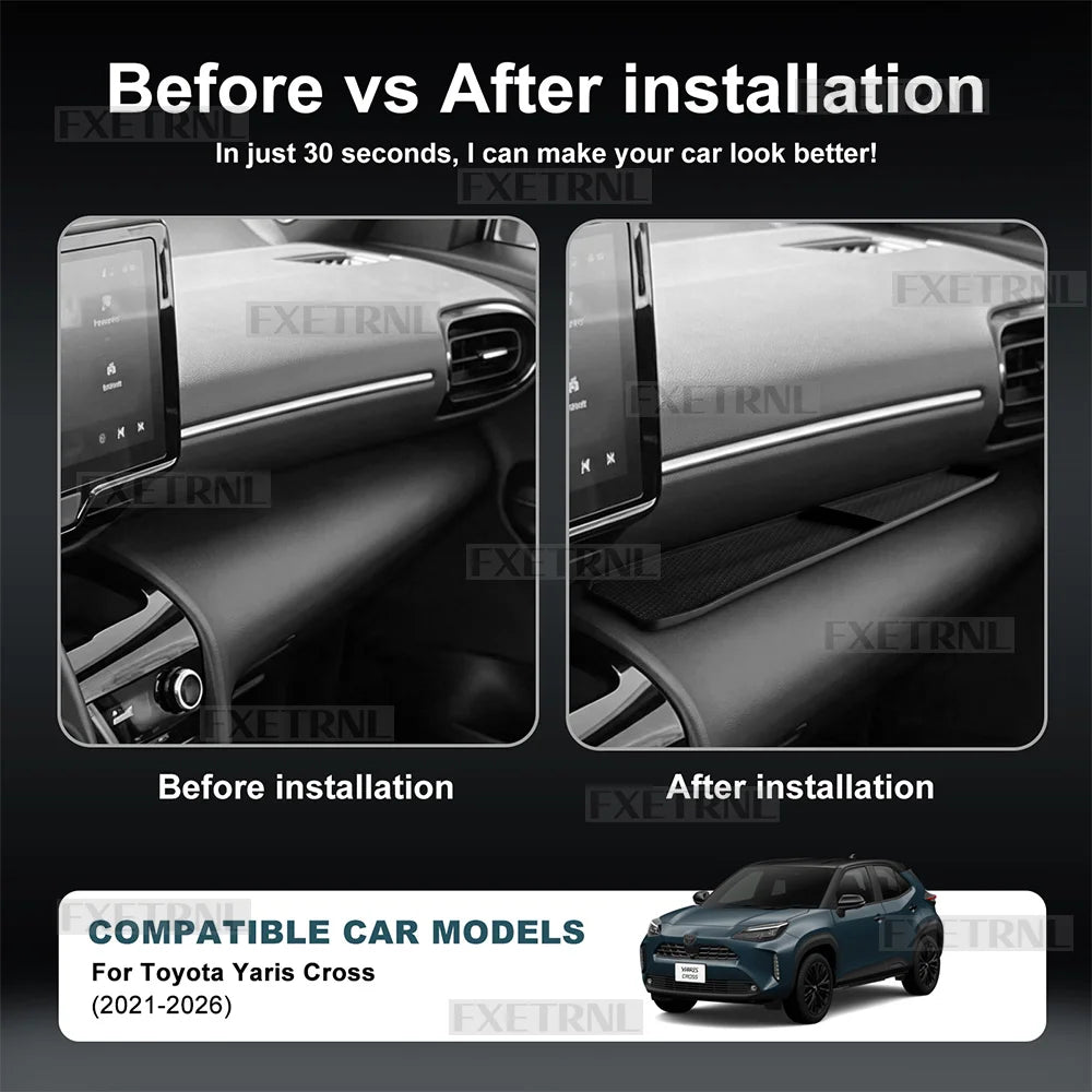 Passenger Side Dashboard Storage Tray for Toyota Yaris Cross 2021-2026