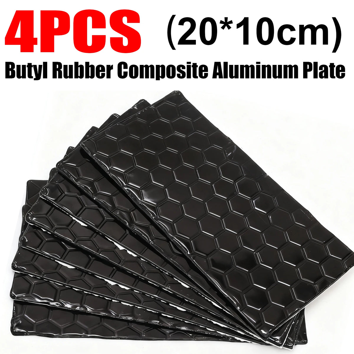 Butyl rubber sound deadener sheets, car noise insulation with aluminium facing