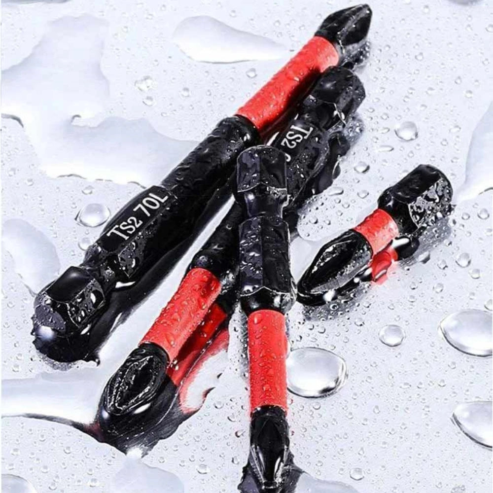 Anti Slip Bits Magnetic Screwdriver Bit Set S2 Alloy Steel Impact Resistance Bits-3/6/12Pcs Suitable for Electric Drills