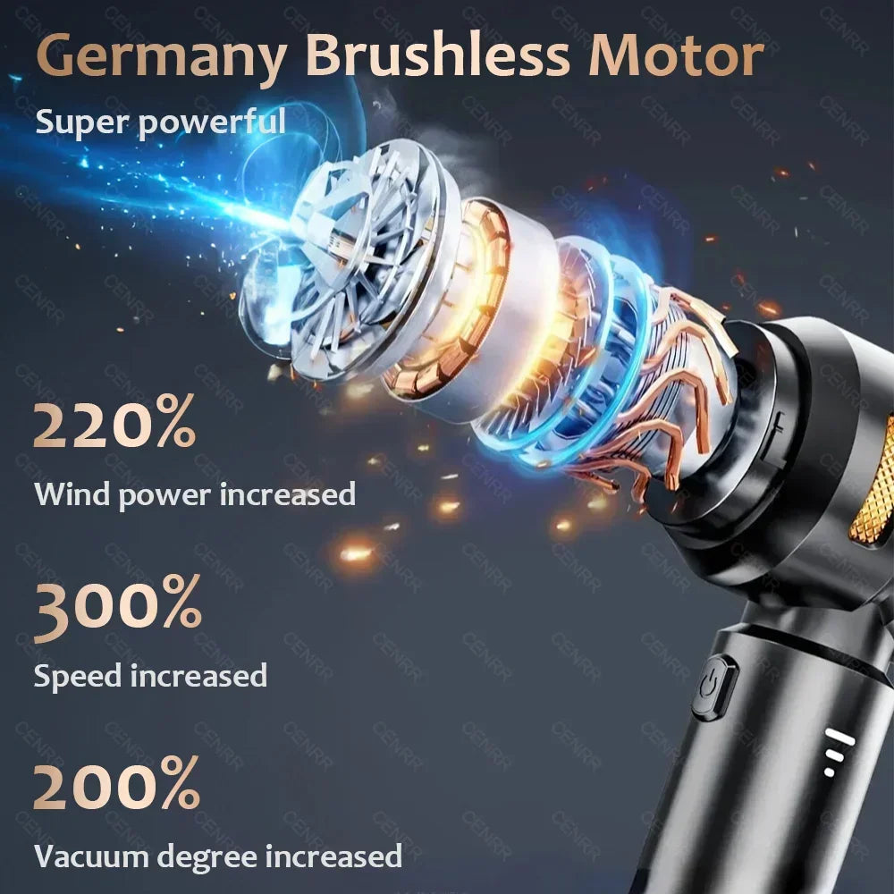 CENRR Cordless Handheld Car Vacuum Cleaner with Powerful Suction - image 3