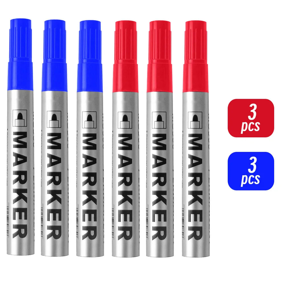 Permanent Paint Marker Pen, Waterproof Black, Quick-Drying for Tires
