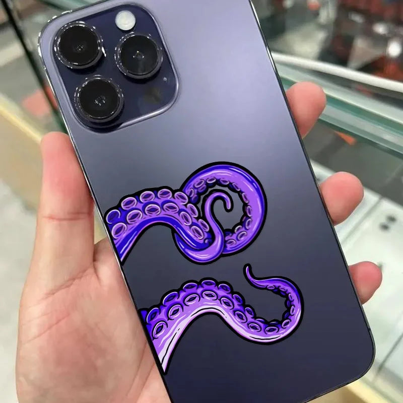 Sea Monster Tentacles Scooter and Motorcycle Vinyl Decals - view 3