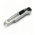 WEELEE Imitation Aluminum Alloy Retractable Utility Knife Heavy Duty Box Cutter Art Knife for Home Office Craft Use