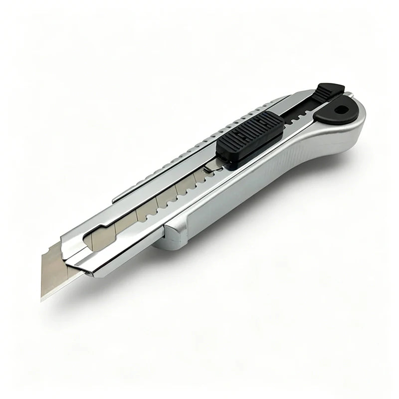 WEELEE Imitation Aluminum Alloy Retractable Utility Knife Heavy Duty Box Cutter Art Knife for Home Office Craft Use