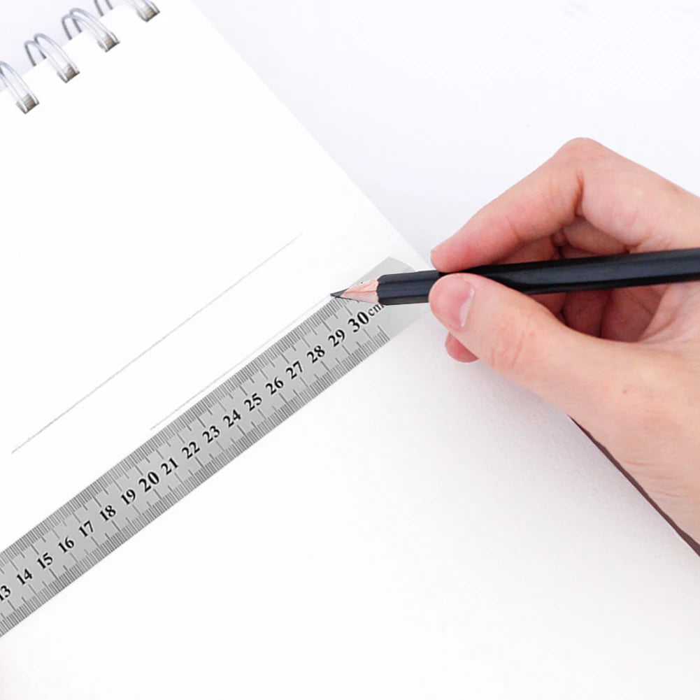 Stainless Steel Straight Ruler – Metal Measuring Scale