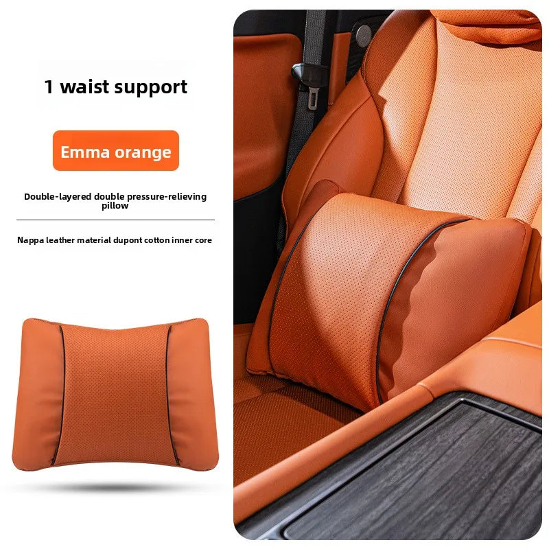 Perforated Artificial Leather Car Headrest or Backrest Cushion