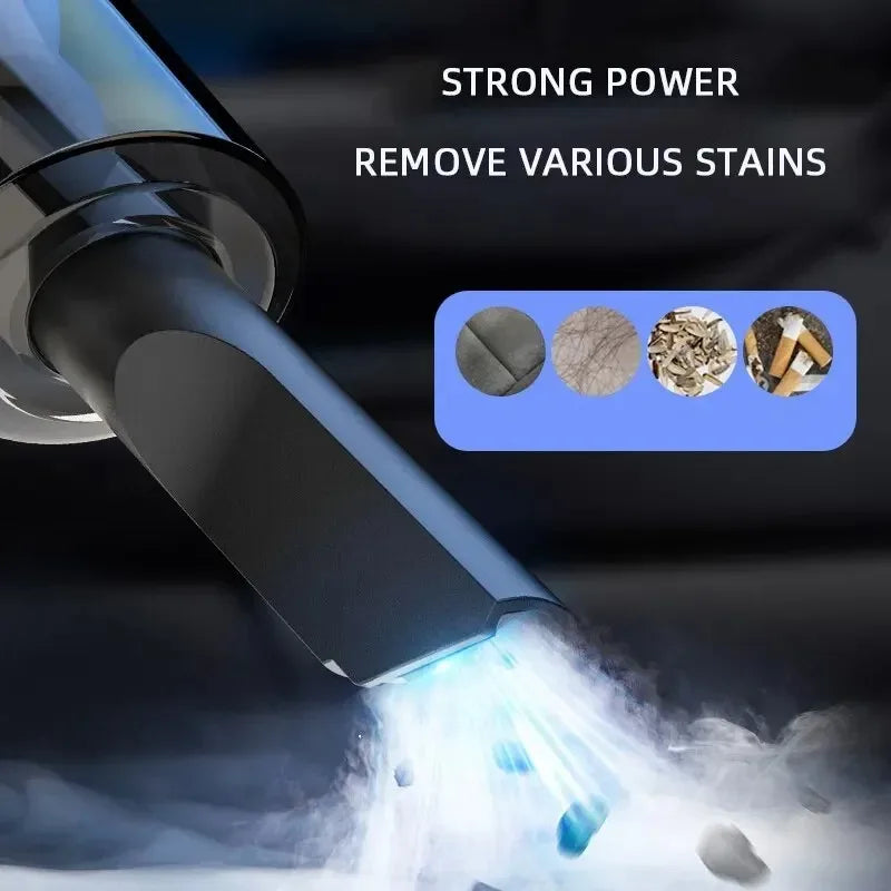 Cordless Car Vacuum USB Recharge Handheld Vacuum Portable Powerful Suction Cleaner for Car Household Office Pet Hair Cleaning