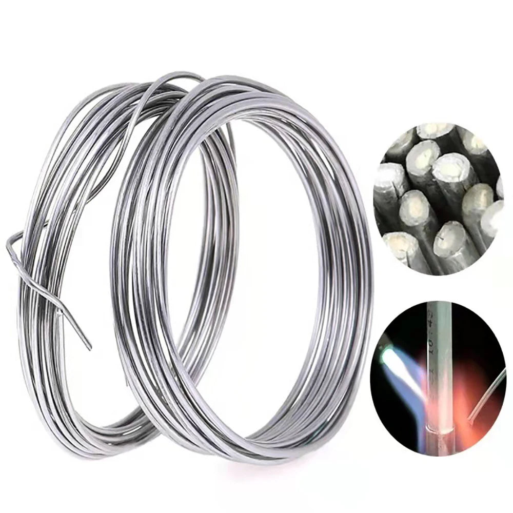 10 Meters Universal Metal Welding Wire Low Temperature Easy Melt Copper Aluminum Propane Gas Welding Wire 1.6 2.0mm Diameter