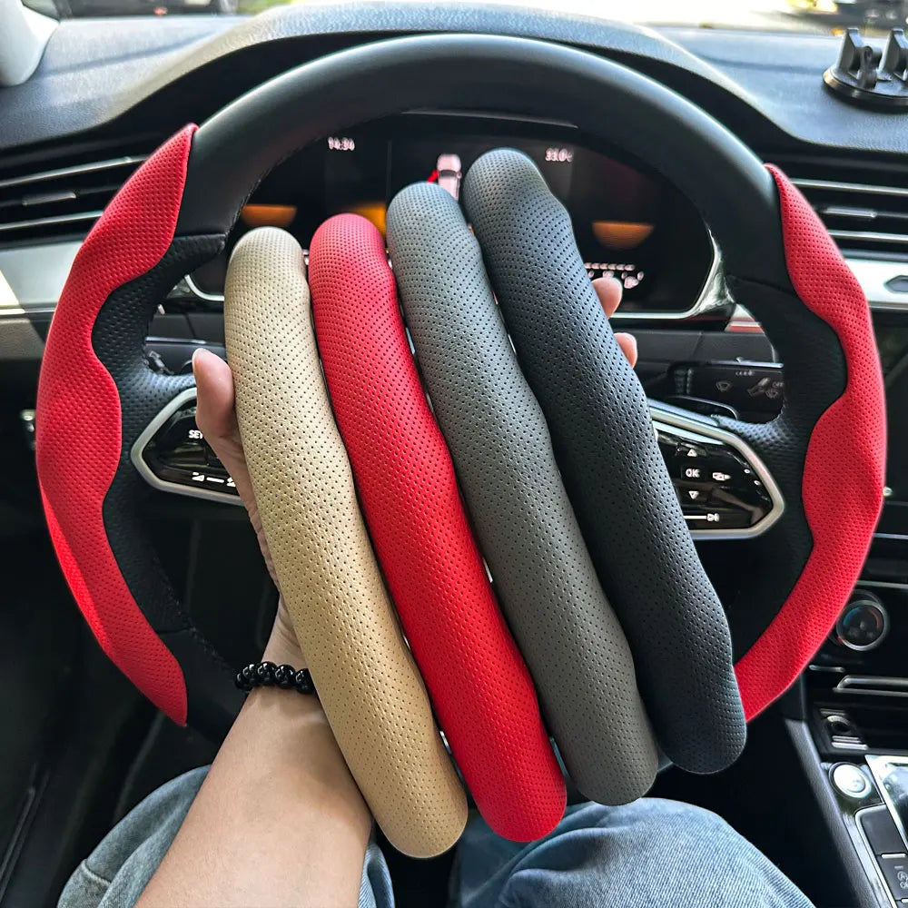 Non-Slip Steering Wheel Grip Covers, 2 pcs