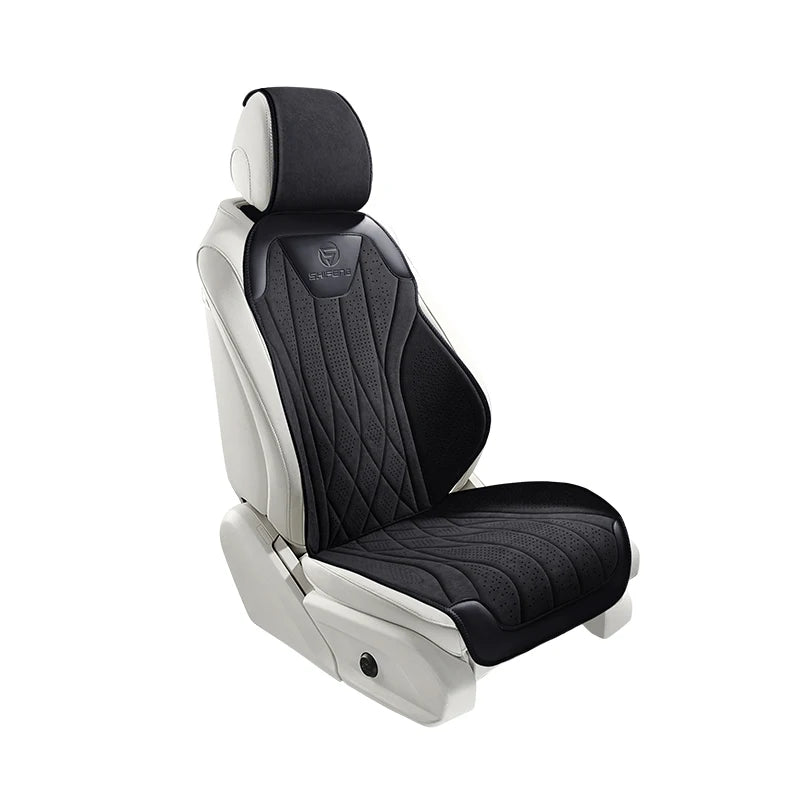 Perforated Suede-Finish Car Seat Covers, Single, Pair or Rear