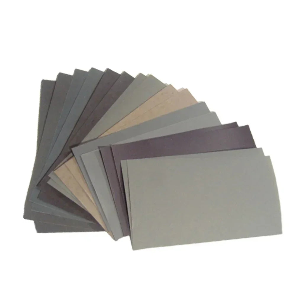 15-Piece Wet/Dry Sandpaper Set – 400 to 2500 Grit