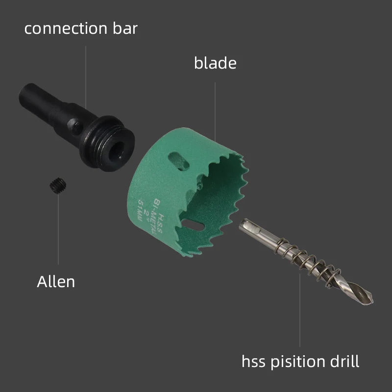 2"/3"/4" Bi-Metal Hole Saw Kit with Arbor