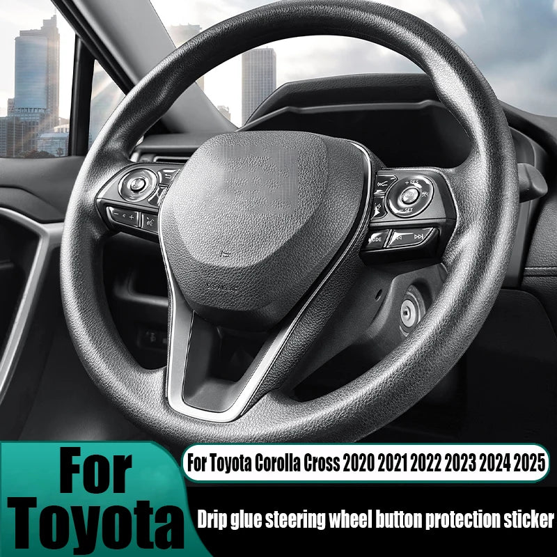 Steering Wheel Button Protector Sticker for Toyota Corolla Cross 2020-2025