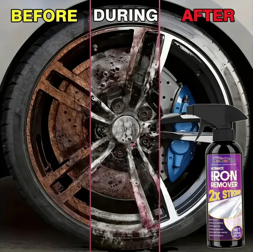 Car Rust Remover Spray 120ml – Brake Dust & Wheel Cleaner - image 2