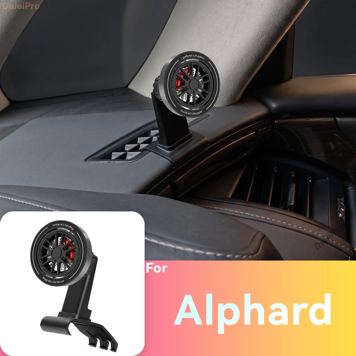 2-in-1 Phone Holder and Base Kit for Toyota Alphard AH40 2023-2026 - view 7