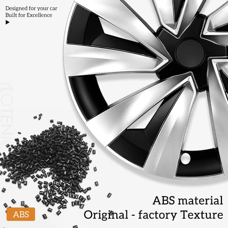 4PCS 19" ABS Wheel Hub Caps for Tesla Model Y Juniper 2025-2026 - image 5