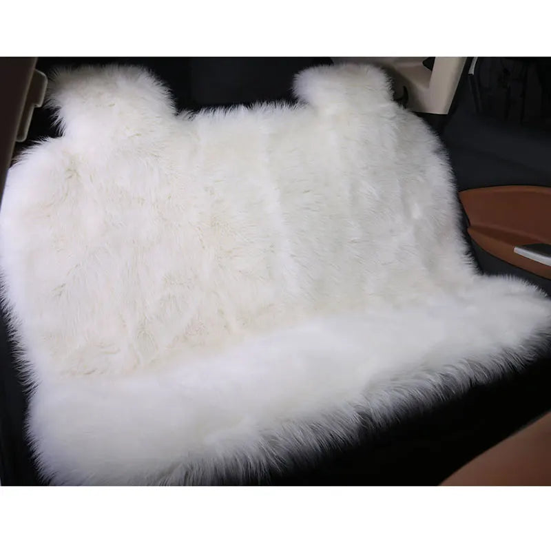 Faux Fur Plush Car Seat Cover, Universal Fit