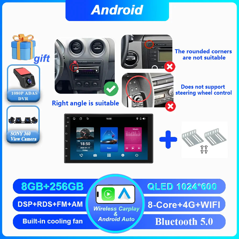 7-Inch Android Car Radio with CarPlay & Android Auto for Seat Ibiza - image 10