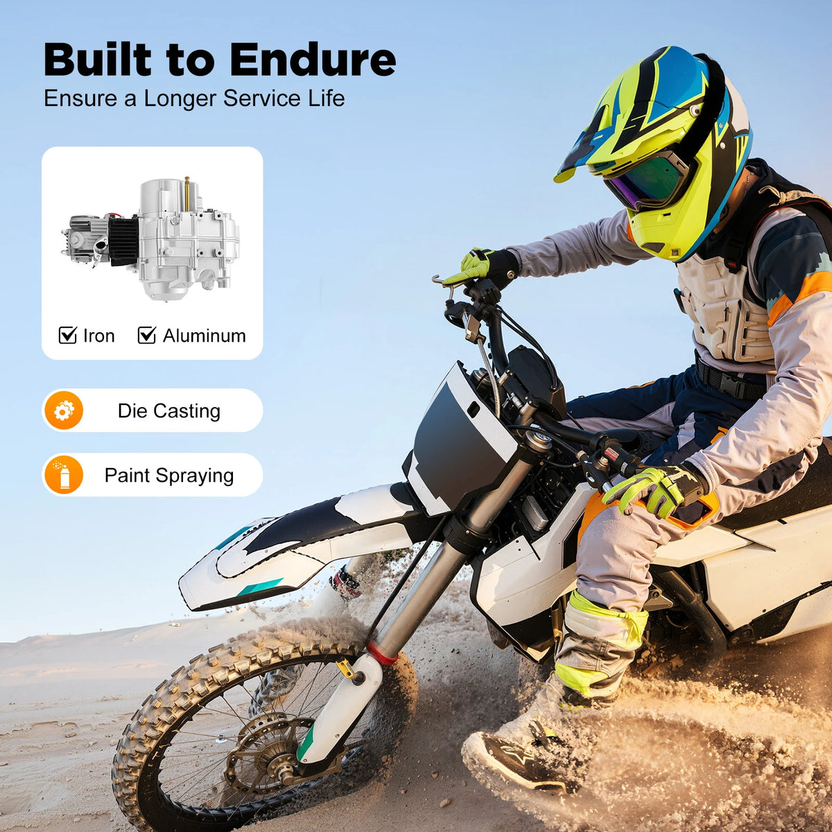 125cc 4-Stroke Engine with Reverse Gearbox for ATV & Go-Kart - image 3