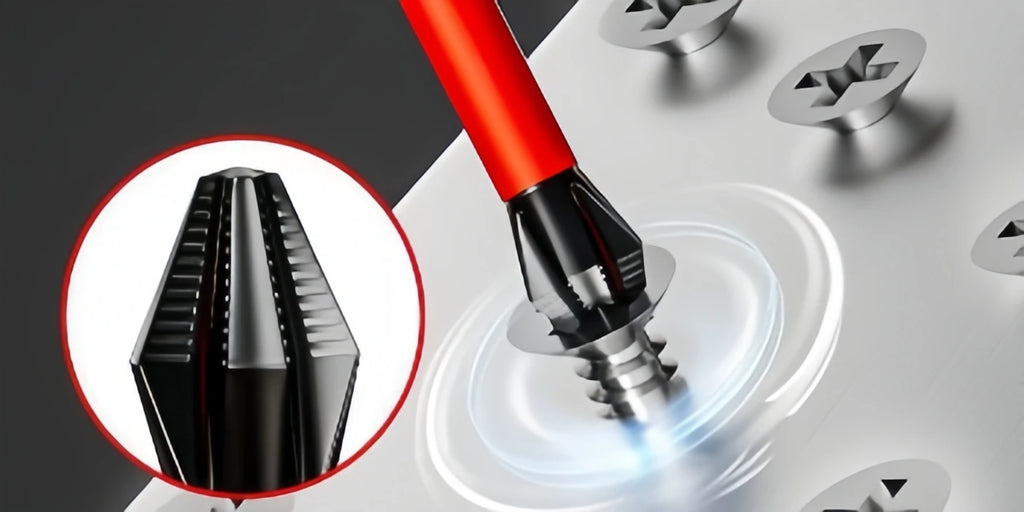 Anti Slip Bits Magnetic Screwdriver Bit Set S2 Alloy Steel Impact Resistance Bits-3/6/12Pcs Suitable for Electric Drills