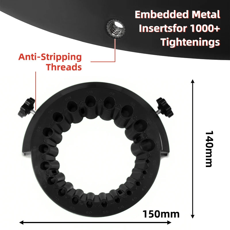 Drill Bit Sharpener 2-13mm, 20-Hole Attachment for 115/125 Angle Grinders