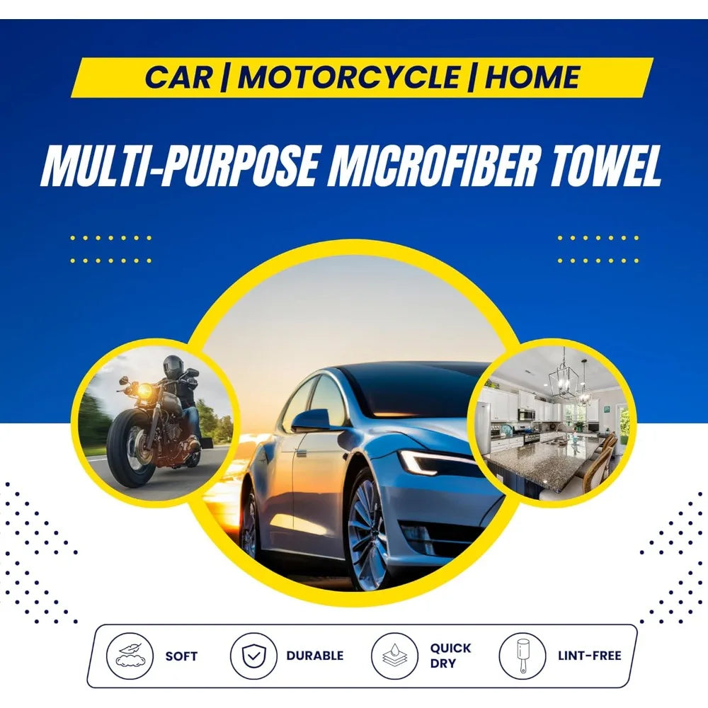 3/5/10pcs Towels for Cars - Soft & Lint-Free - Cleaning Rags Cloths for Car Wash Detailing Drying & Home Cleaning Supplies