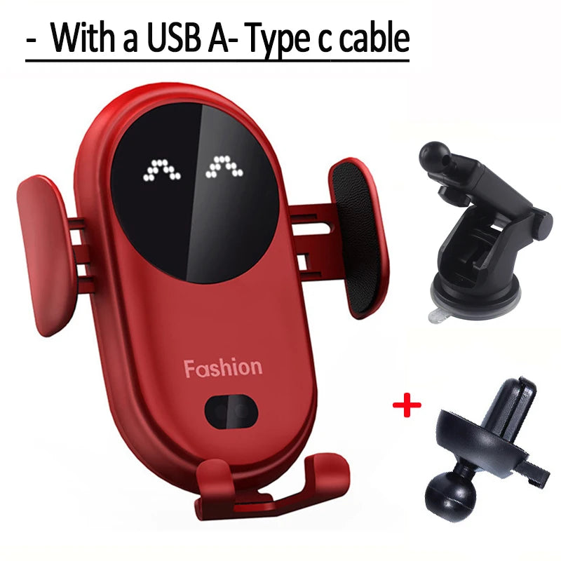 Air Vent Wireless Charger Phone Mount with Infrared Auto Clamp - view 10