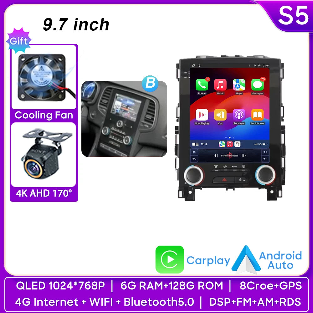 9.7" Android Auto Car Stereo for Renault Koleos Megane Talisman - image 9
