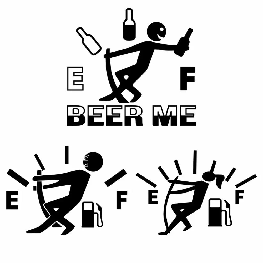 Funny Fuel Gauge Vinyl Car Sticker