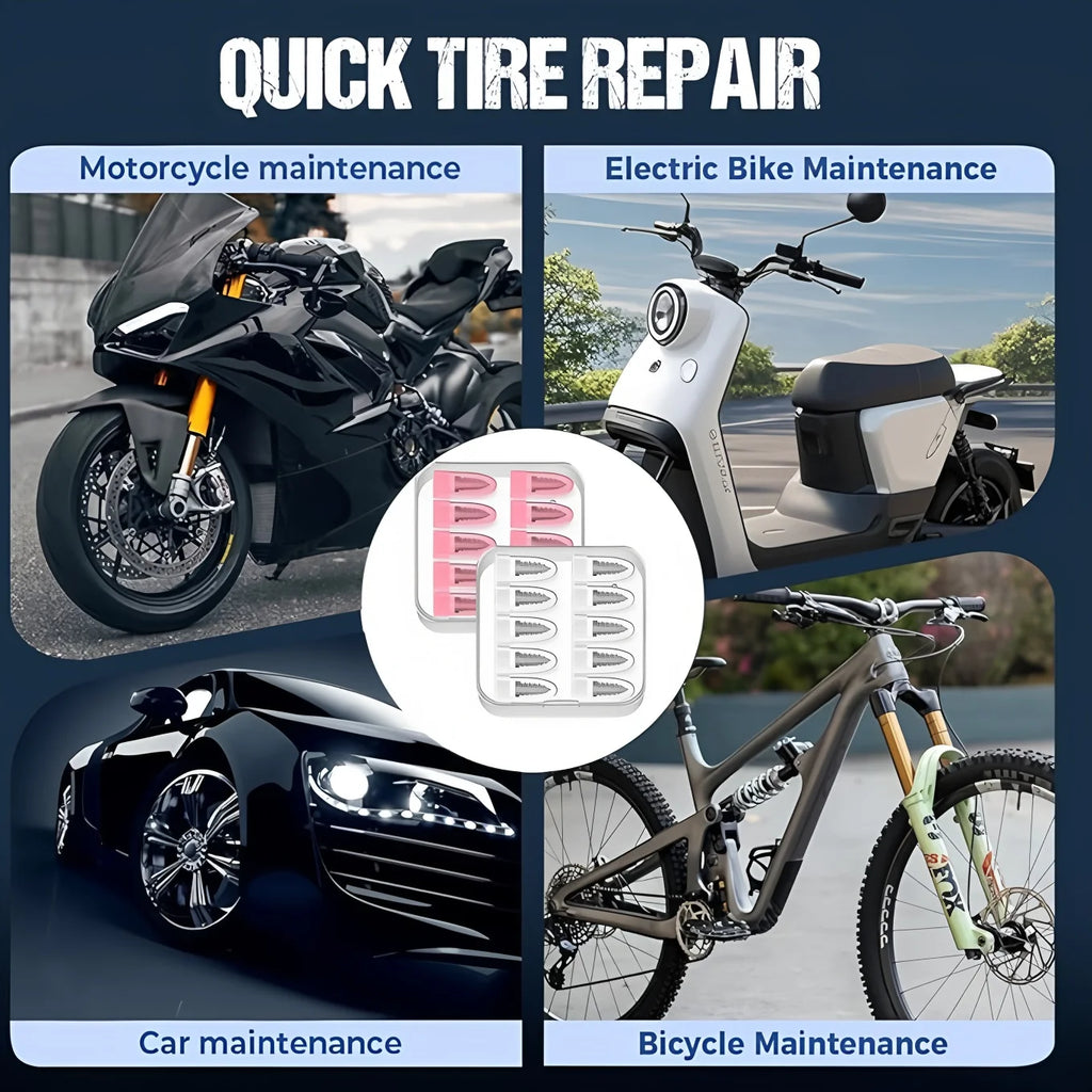 Car Wheel Punctures Screws Car Tire Repair Kit Car Tire Universal Nail Patch Motorcycle Rubber Screw Automotive Repair Screws