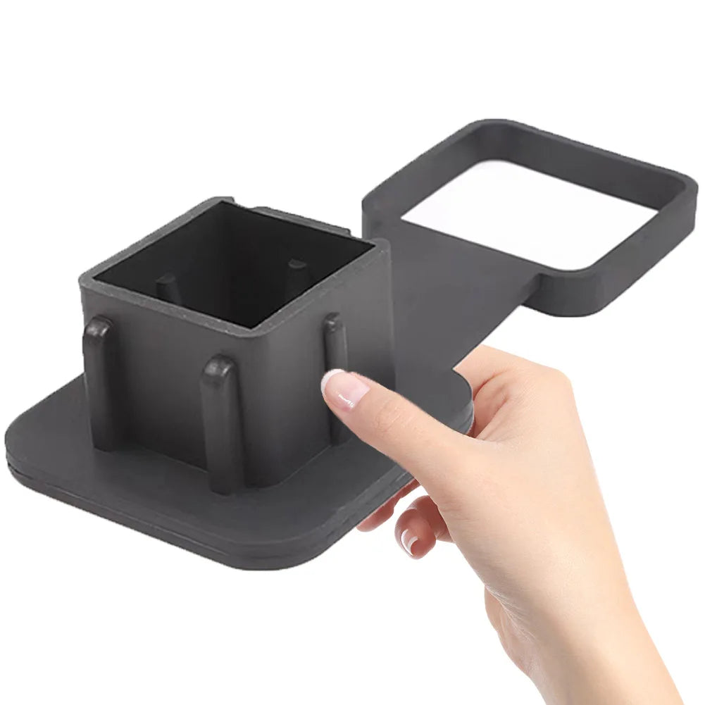 Trailer Hitch Receiver Cover Plug Waterproof Tube Cap Protector Dustproof Trailer Hitch Cover 2 Inch Receiver Auto Square Plug