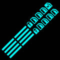 Luminous Car Door Window Lift Button Stickers