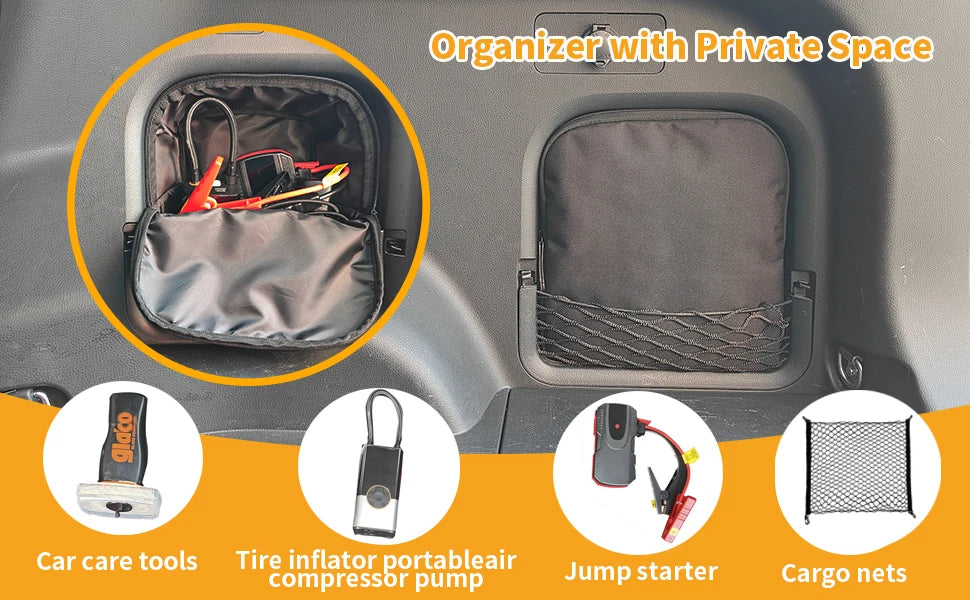 Trunk Side Cubby Storage Bag for Toyota RAV4 2019-2025