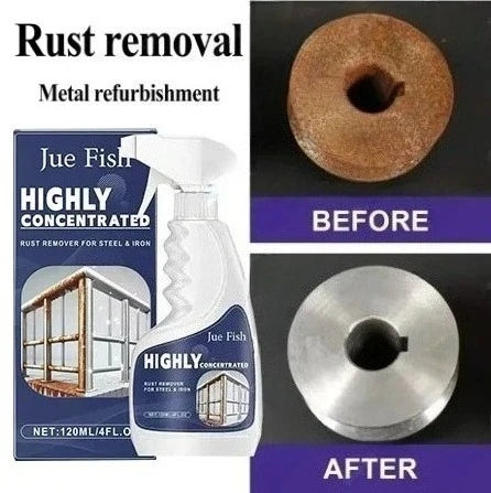 Car Rust Remover Spray - 120ml Multifunctional Metal Cleaner - image 2