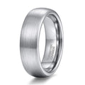 Men's Tungsten Carbide Wedding Band Ring - Brushed Silver 6mm/8mm - image 7