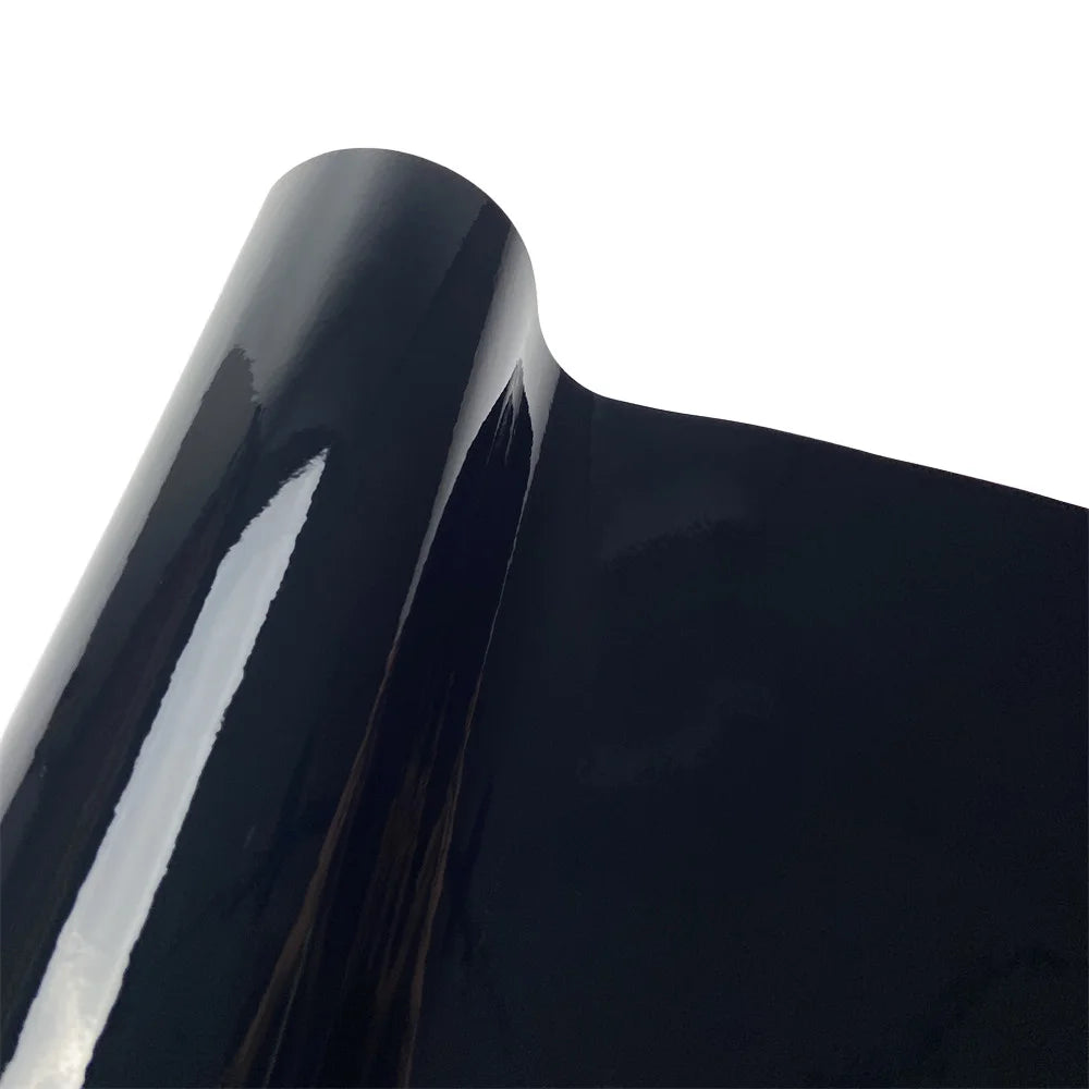Glossy Black Self-Adhesive Vinyl Wrap Air Release Car Film (10x152cm) - image 7