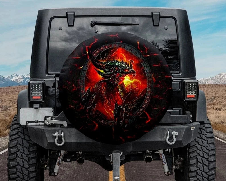 Sugar Skull Spare Tire Cover for SUVs and Trailers - view 9