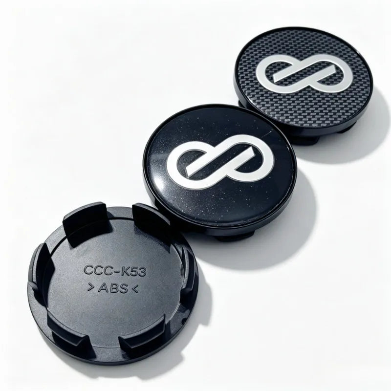 JDM ENKEI Racing Wheel Center Caps, 53mm 4-Pack - image 9