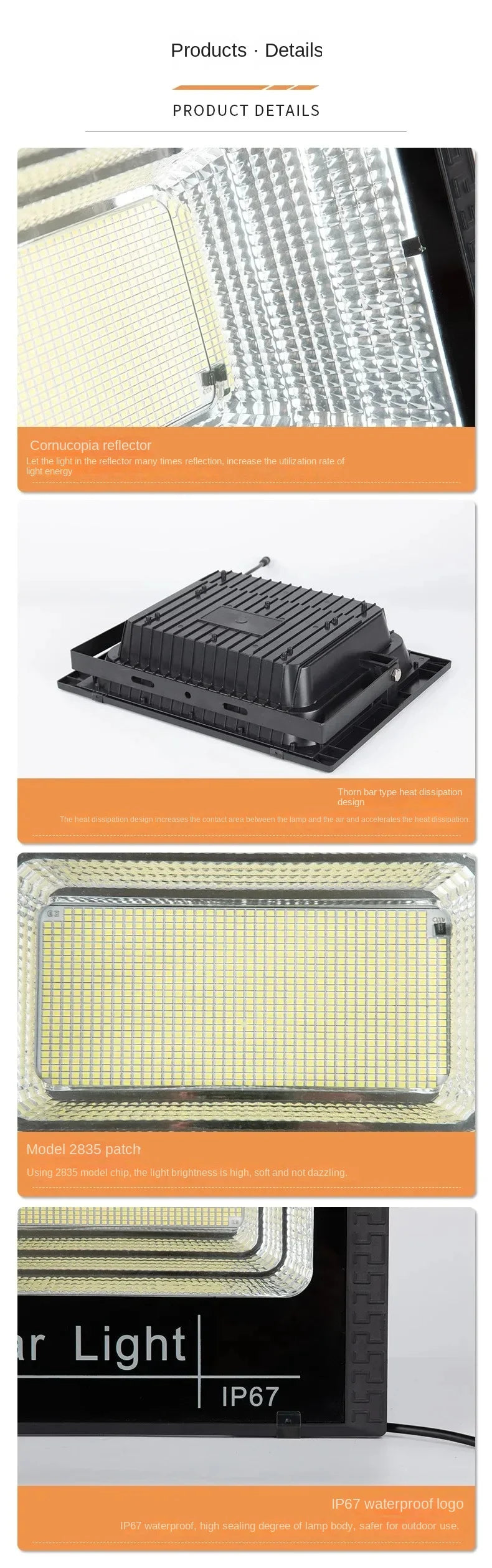 30W Solar Powered Flood Light with Remote Control