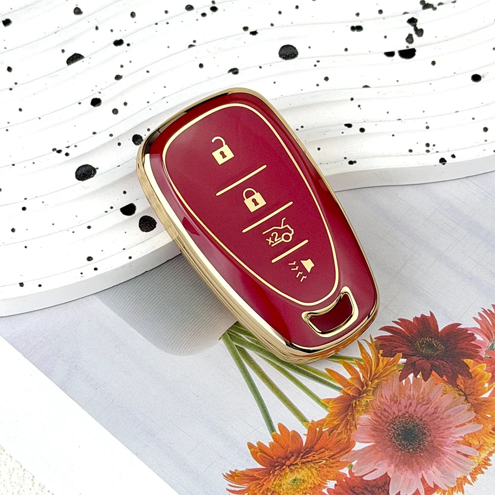 TPU Key Fob Cover for Chevy Malibu, Camaro, Equinox & More 2017-2019