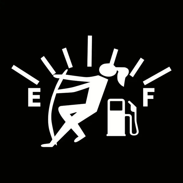 Funny Fuel Gauge Vinyl Car Sticker