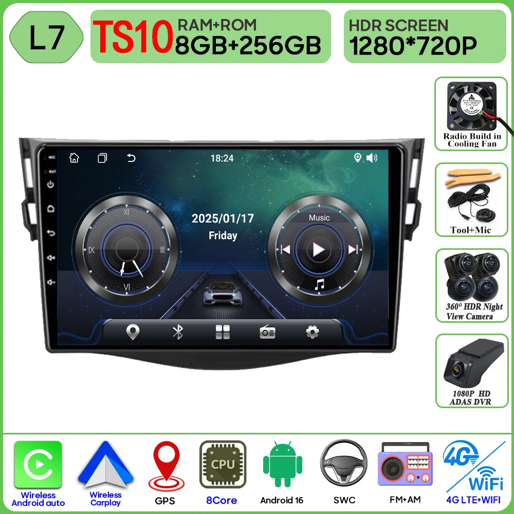 Android Auto Carplay GPS for Toyota RAV4 2005-2013 9 Inch Car Radio - image 14