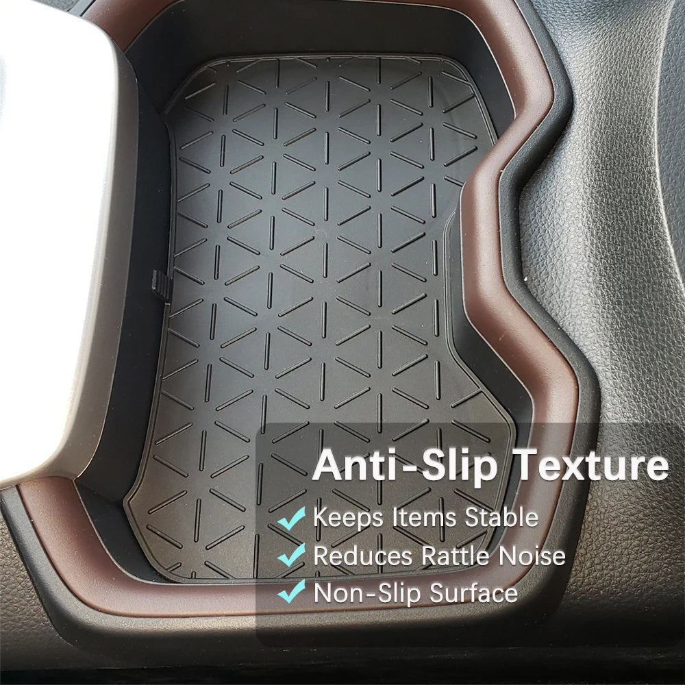 Silicone Center Console Cup Holder Mat for Toyota RAV4 2020-2025