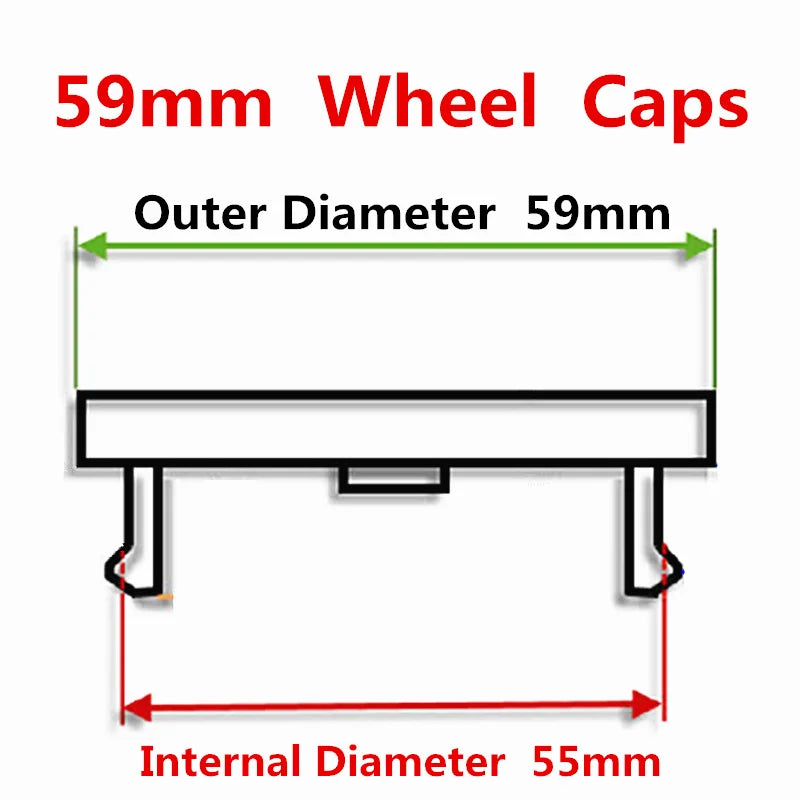 4x Opel Logo Hub Caps 54-68mm Dustproof Wheel Rim Covers - image 4