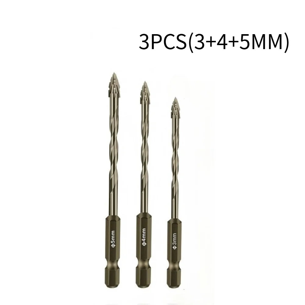 Four-Edge Eccentric Drill Bit for Tile, Glass, Marble & Concrete