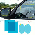 Anti-Fog Rainproof Mirror Film for Car Side Mirrors & Windows, 4 Pcs