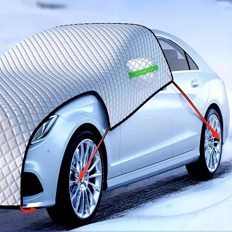 Car Windshield Snow Cover – Windproof, Waterproof, Universal