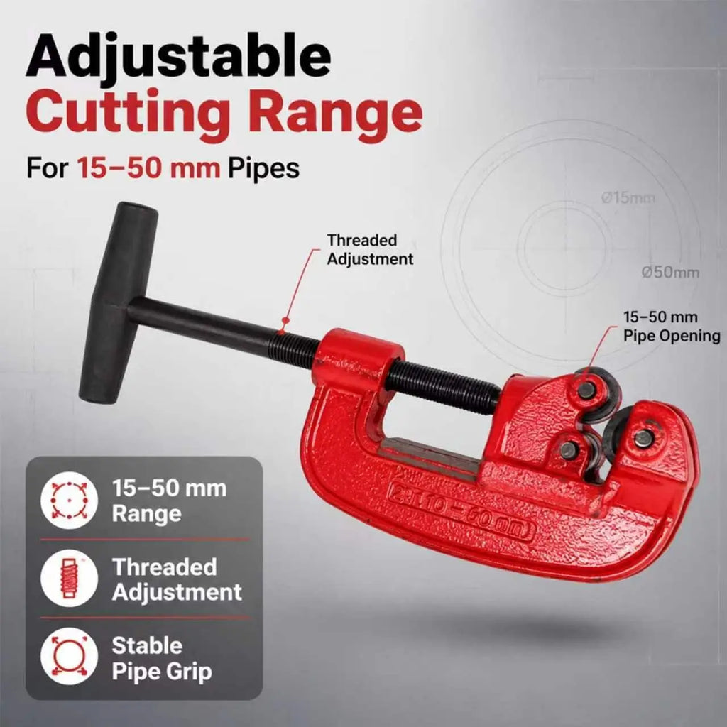 1PC Pipe Cutter, 15-50mm / 25-80mm Tubing Cutter, Heavy Duty Tube Cutter Tool for Cutting Copper,Aluminum Stainless Steel