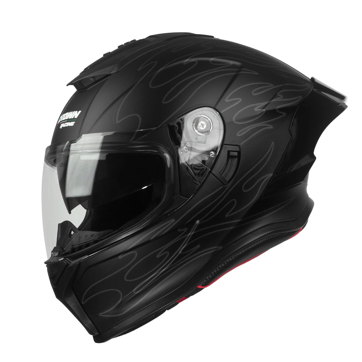Crown Racing Full-Face Street Helmet, DOT Approved - image 9