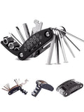 16 in 1 Portable Bicycle Repair Tools Kit Hex Wrench Nut Tire Screwdriver Motorcycle Bicycle Repair Tools